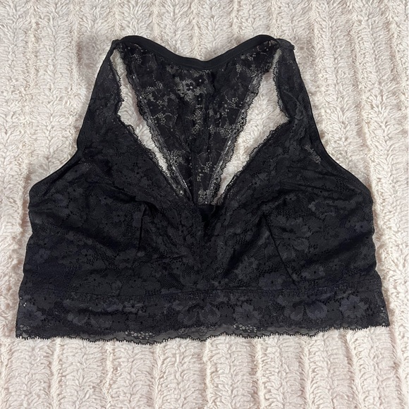 Victoria's Secret Other - Victoria's Secret Intimates Sexy Floral Lace Bralette Mesh Cutout (36C) NEW